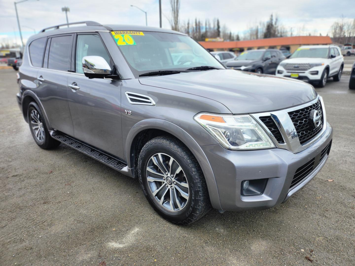 2020 GRAY NISSAN ARMADA SV (JN8AY2NC1LX) with an 5.6L engine, Automatic transmission, located at 1960 Industrial Drive, Wasilla, 99654, (907) 274-2277, 61.573475, -149.400146 - Photo#2